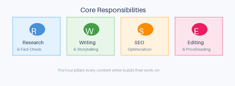 Content Writer Job Responsibilities