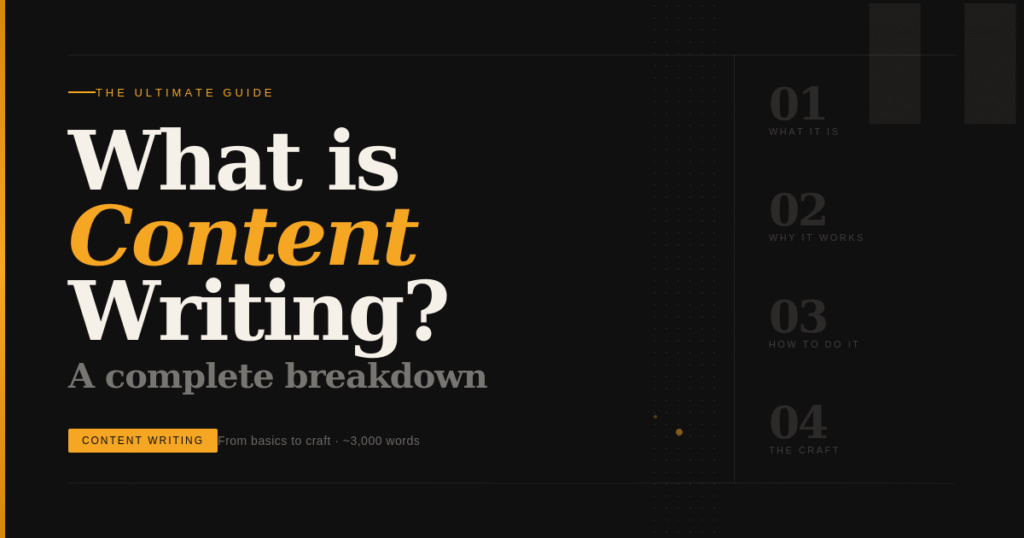 what is content writing